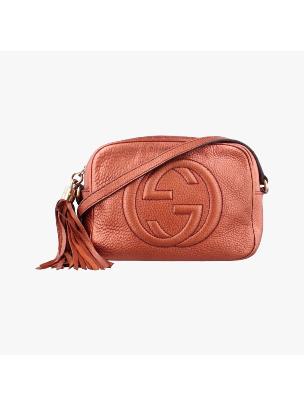 Gucci Soho Gold Brown Leather